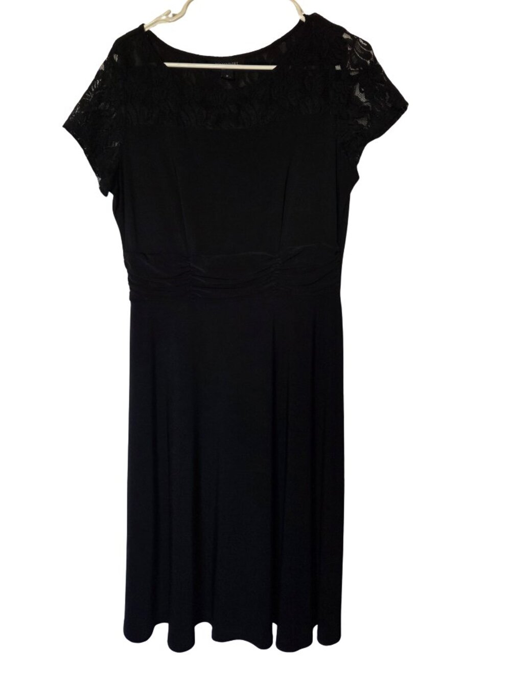 Perceptions New York Black Dress with Lace Details